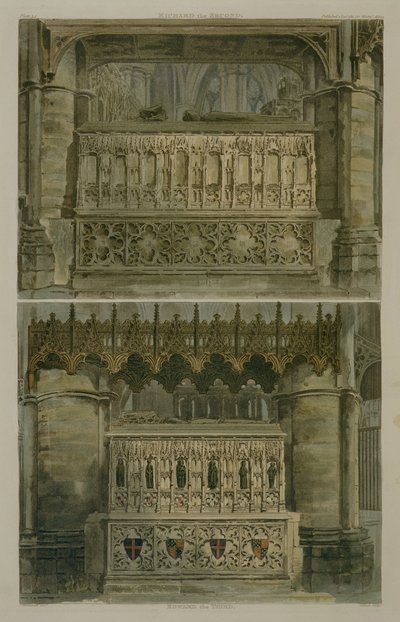 The Tombs of Richard the Second and Edward the Third, Plate 34 from 